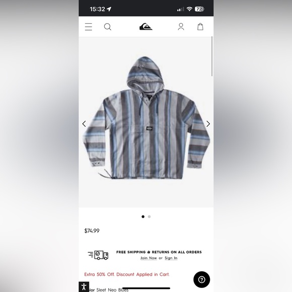 Quiksilver colorful hoodie - Picture 9 of 9